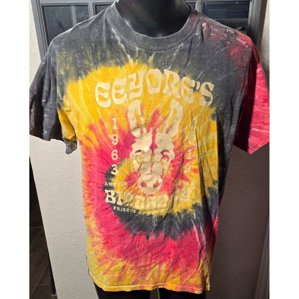 Colortone Eeyores Birthday Party Austin Texas 2019 Tie Dye T-Shirt Large